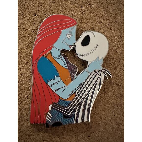 NBC HTF Jack and Sally Nightmare Before Christmas LE40 Disney Ashe’s Fantasy Pin - Picture 1 of 2